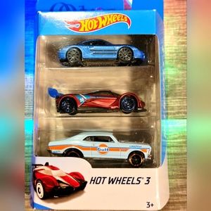 HOT WHEELS 3 CAR PACK Die-Cast 1/64 Scale